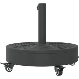 vidaXL Schirmständer mit Rollen 27 kg Schwarz