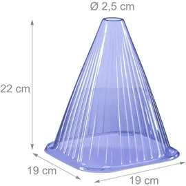 Relaxdays Pflanzenhut 32er Set Schneckenschutz Frostschutz HxBxT 22 x 19 x 19 cm lila