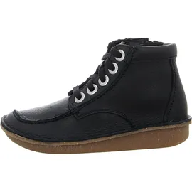 CLARKS Damen Funny Cedar Mode-Stiefel, Black Leather, 35,5 EU