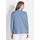 GOLDNER Cardigan in langer offener Form Blau 23