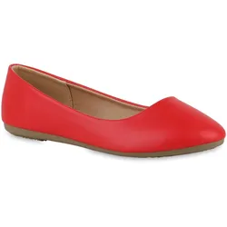 Damen Klassische Ballerinas in Rot