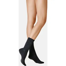 Kunert Soft Wool Cotton Socken Damen 1-Paar grau 39-42
