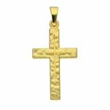 Kettenanhänger ADELIA ́S "Kreuzanhänger 333 Gold ( 8K )", gold, Schmuckanhänger, Damen, Gold, Kettenanhänger, Goldanhänger Kreuz