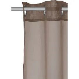 OTTO home Gardine OTTO HOME "XANA" Gr. 2, grau (taupe), B:145cm H:175cm, Voile, Polyester, Gardinen, Gardine, Bestseller, einfarbig, 1 bzw. 2er Set, pflegeleicht, Bestseller