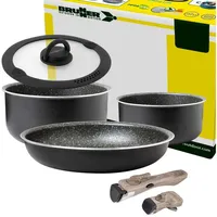 Brunner Camping Kochgeschirr Topfset | Alu | PIRATE Spacemaster.