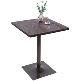 chefgastro Bistrotisch 60 x 60 x 76 cm Dunkelbraun