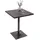 chefgastro Bistrotisch 60 x 60 x 76 cm Dunkelbraun