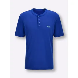 wäschepur Schlafanzug-Shirt Blau 52/54