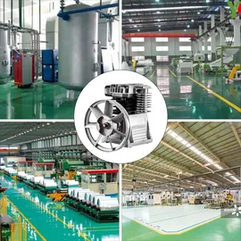 Vevor 3KW Kompressor Aggregat, 2 Zylinder Kompressor, 375L Aerotec Kompressor Luftdruck Aggregat max, 11 bar für die chemische Industrie