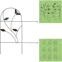 Beetzaun Beetumrandung Zierzaun Metall Dekozaun Schmetterling Steckzaun robust