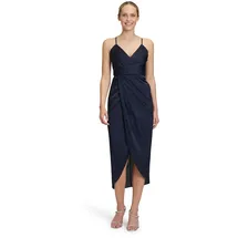 Vera Mont Abendkleid Raffung Blau 42