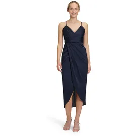 Vera Mont Abendkleid Raffung Blau 42