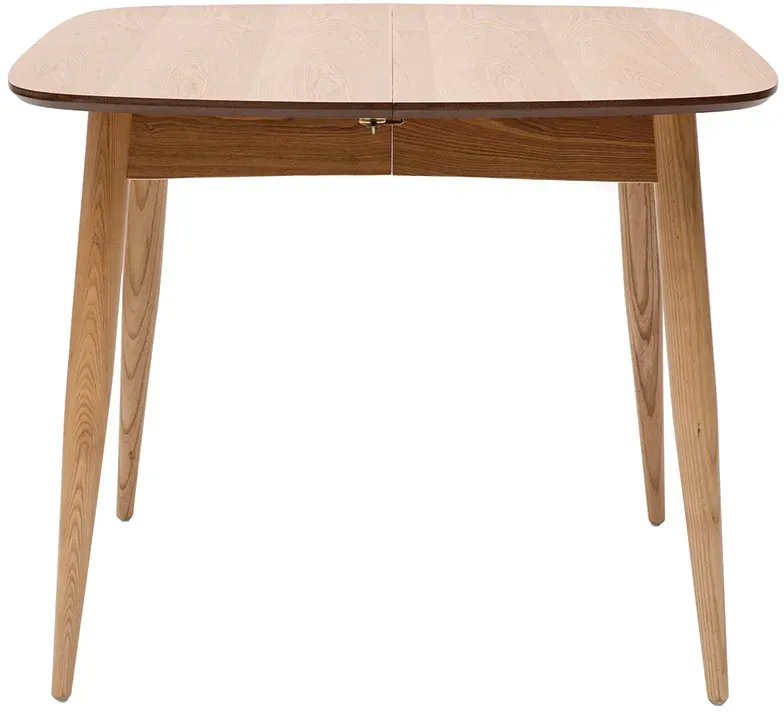 Table à manger extensible carrée en bois clair L90-130 cm NORDECO