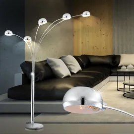 GLOBO Stehlampe 5x E14 Grau