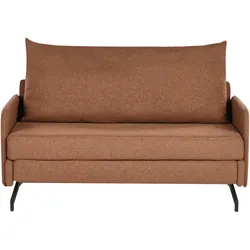 Schlafsofa 2-Sitzer BELFAST Stoff Rot