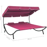 Sonnenliege Kissen Doppelliege Gartenliege Relaxliege Sonnendach Liege 9 Farbe