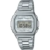 Casio Unisex Digital Quarz Uhr mit Edelstahl Armband A1000D-7EF