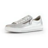 Gabor Damen Low-Top Sneaker, Frauen Halbschuhe,sportlich,straßenschuhe,Strassenschuhe,Sportschuhe,Freizeitschuhe,Silber,37.5 EU / 4.5 UK - 37.5 EU