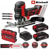 Einhell Akku-Gartenpumpe Professional Stichsäge TP-JST 18/135 Li BL 18V 2 x Akku 2.5 Ah Koffer