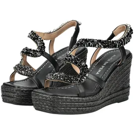 Alma en Pena Keilsandaletten Damen Schwarz 38