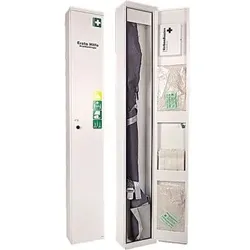 Stehschrank NovoLine 4 0601083 Erste-Hilfe Trage. weiß - weiß