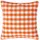 Homescapes Kissenbezug Kariert 45 x 45 cm Orange
