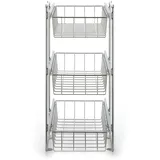 stauraum Teleskopschublade für 30cm Schrank – Premium Schrankauszug Küche zum Nachrüsten – Einfache Montage – Stabil & Langlebig –Korb Kombisystem, 3 etagig