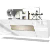 Vladon Sideboard, Alteiche, 178x57.5x38.5 cm, Wohnzimmer, Kommoden & Sideboards,
