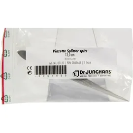Dr. Junghans Pinzette Splitter spitz 13 cm