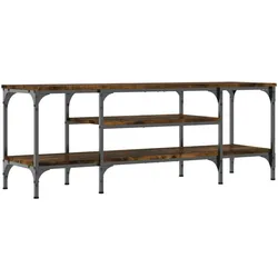 vidaXL TV-Schrank Räuchereiche 121x35x45 cm Holzwerkstoff & Eisen