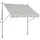 Konifera Klemmmarkise 350 x 150 cm Grau/Weiß