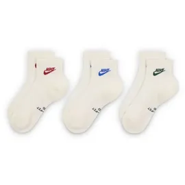 Nike Everyday Ankle Socken 3er Pack Beige/Mehrfarbig 38-42