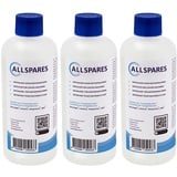 AllSpares Entkalker (3x 500ml) für Kaffeemaschinen geeignet für Delonghi EcoDecalk DLSC500 und AEG M3BICD200