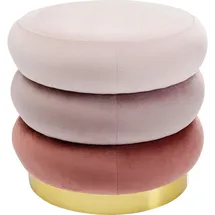 Kare Hocker Bloom 45 x 40 x 45 cm Rosa/Beige
