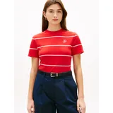Tommy Hilfiger TH SCRIPT REGULAR C-NECK SHORT SLEEVE TEE Pink XL
