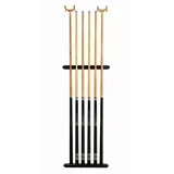 John West Billard Set - Wandhalterung 4 professionelle Billardqueues + 2 Brückenqueues