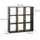 Vicco Raumteiler Nove 107,2 x 107,8 x 29 cm Anthrazit/Goldkraft Eiche