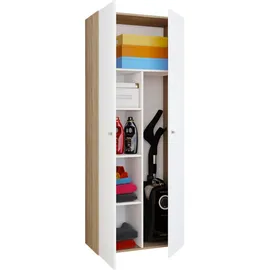 VCM Vandol Waschmaschinenschrank 70 x 178 x 40 cm Weiß