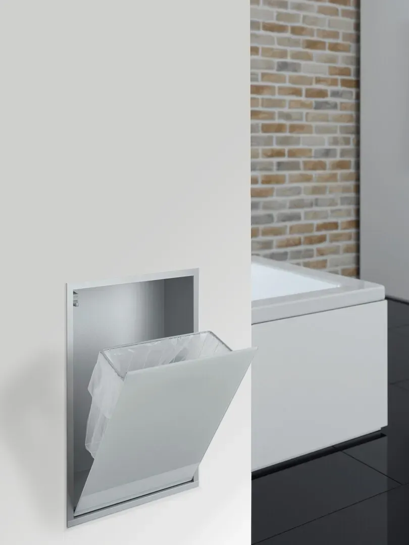 emco Abfallsammler-Modul asis 300 Unterputz, 495 mm, aluminium / schwarz ohne Einbaurahmen, 97322753 973227530