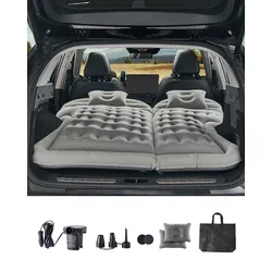 VEVOR Auto Luftmatratze Aufblasbares Luftbett Camping Kofferraum Matratze Grau