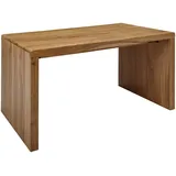 Wohnling Schreibtisch akazie rechteckig, Wangen-Gestell braun 140,0 x 80,0 cm