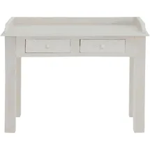 Home Affaire Schreibtisch HOME AFFAIRE "Lavin", beige (cremefarben), B:111cm H:81cm T:57cm, Tische, Schreibtisch, Mangoholz, mit dekorativen Schnitzereien, Handgefertigt, Breite 111 cm