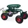 Relaxdays fahrbarer Gartensitz, höhenverstellbar, 150 kg, Stauraum, Rollsitz für Gartenarbeit, Stahl, Luftreifen, grün