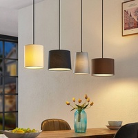 LINDBY Hängeleuchte Amilia, aus Holz für Wohnzimmer - Esszimmer von