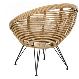 Beliani Lounge Set 3-tlg. Beige/Schwarz