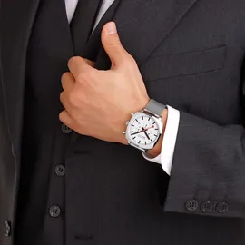 Mondaine Cushion MSL.41410.LBV.SET Edelstahl 41 mm