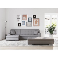 Domo Collection Treviso viele Bezüge, auch in Cord, Schlafsofa, B/T/H: 267/80/83 cm«, grau