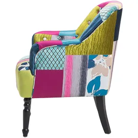 Beliani Sessel Bilijani Patchwork 65 x 86 x 57 cm Mehrfarbig