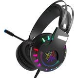 Inca IGK-TX12 Schwarz 7,1 USB Surround RGB Lichteffekt Gaming Headset mit Mikrofon