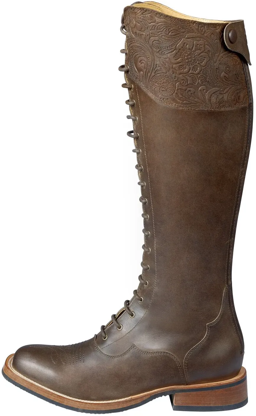 Passion 4Q Westernstiefel mit Schnürung dark brown 41